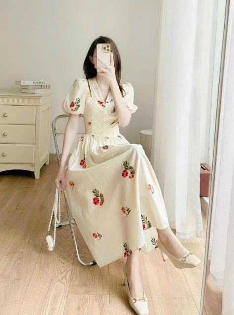 Đầm váy hoa nhí xinh xắn - Cao Nhung Store